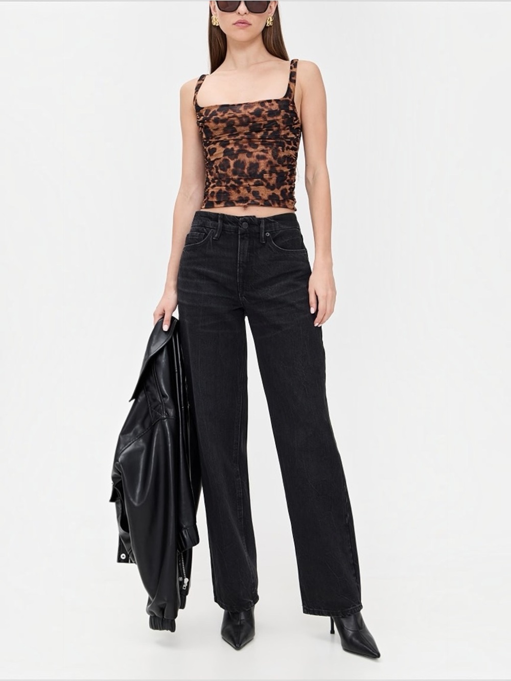 GOOD AMERICAN • Good 90s Relaxed Jeans in Black406